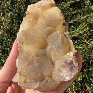 Natural amethyst Crystal Cluster with druzy coating Home Accent